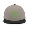 Kiwi Green Embroidered Brand Logo Snapback | Premium