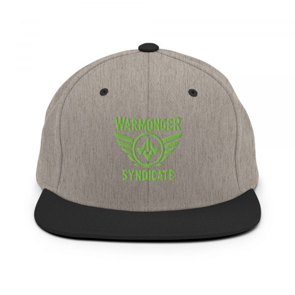 Kiwi Green Embroidered Brand Logo Snapback | Premium