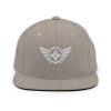 classic-snapback-heather-grey-front-68ba485464ef2.jpg White Embroidered Logo Snapback | Premium