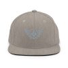 classic-snapback-heather-grey-front-68ba490624032.jpg Grey Embroidered Logo Snapback | Premium