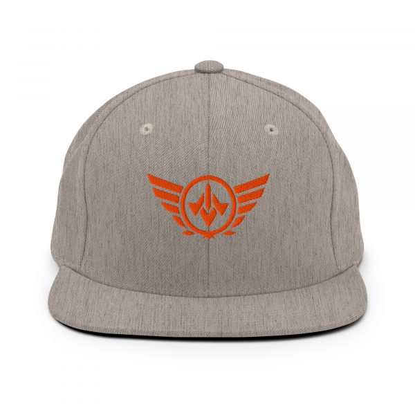 Orange Embroidered Logo Snapback | Premium