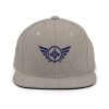 classic-snapback-heather-grey-front-68ba55b72b989.jpg Navy Embroidered Logo Snapback | Premium