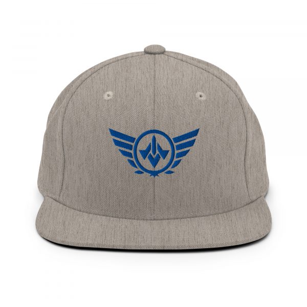 classic-snapback-heather-grey-front-68ba562187c51.jpg Royale Embroidered Logo Snapback | Premium