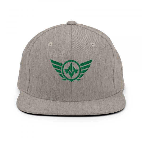 Kelly Green Embroidered Logo Snapback | Premium