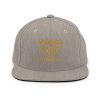 Old Gold Embroidered Brand Logo Snapback | Premium