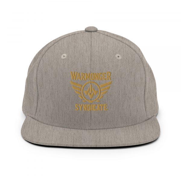Old Gold Embroidered Brand Logo Snapback | Premium