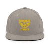 classic-snapback-heather-grey-front-68ba596fdef6a.jpg Gold Embroidered Brand Logo Snapback | Premium