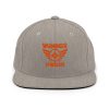 classic-snapback-heather-grey-front-68ba59967cc49.jpg Orange Embroidered Brand Logo Snapback | Premium