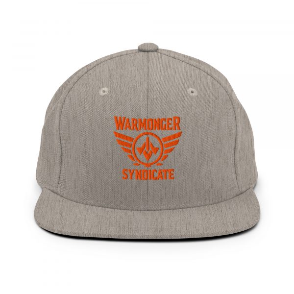 classic-snapback-heather-grey-front-68ba59967cc49.jpg Orange Embroidered Brand Logo Snapback | Premium