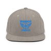 classic-snapback-heather-grey-front-68ba5af5bf3f0.jpg Aqua Embroidered Brand Logo Snapback | Premium