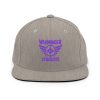Purple Embroidered Brand Logo Snapback | Premium