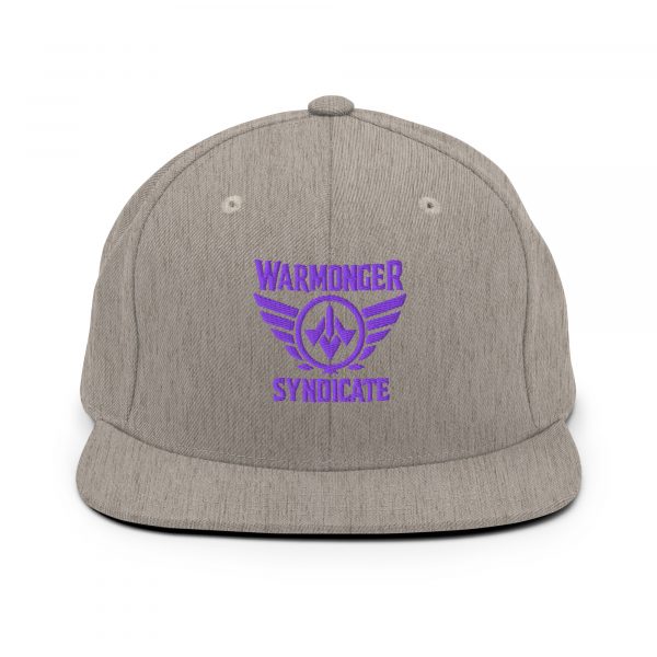 Purple Embroidered Brand Logo Snapback | Premium