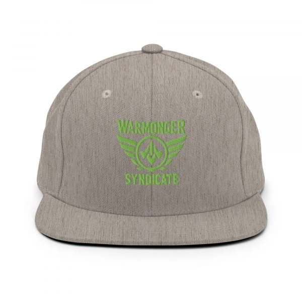 Kiwi Green Embroidered Brand Logo Snapback | Premium