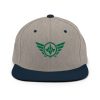 Kelly Green Embroidered Logo Snapback | Premium
