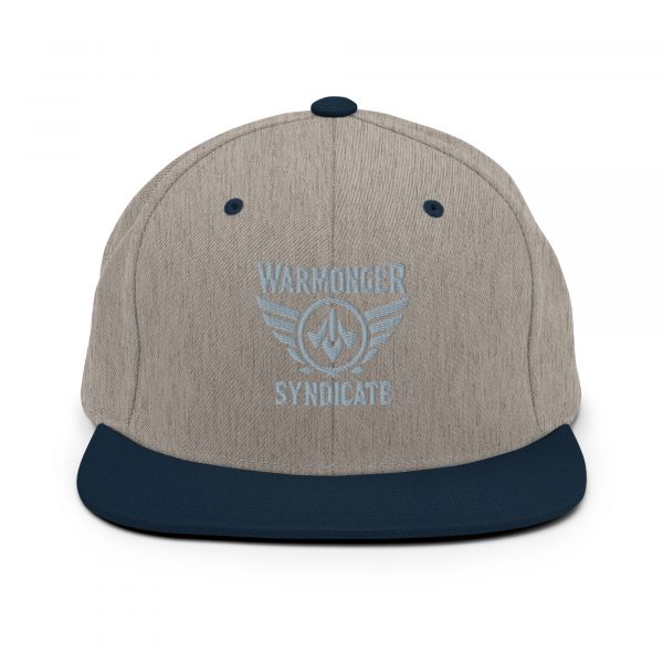 Grey Embroidered Brand Logo Snapback | Premium