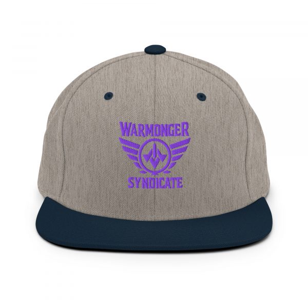 Purple Embroidered Brand Logo Snapback | Premium