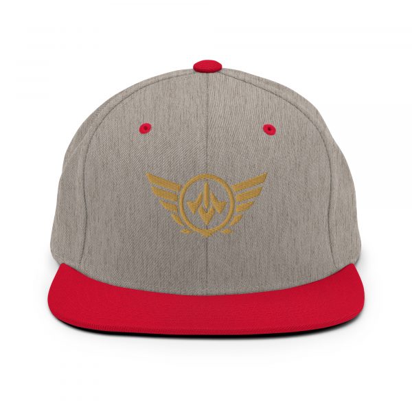 Old Gold Embroidered Logo Snapback | Premium
