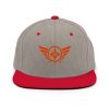Orange Embroidered Logo Snapback | Premium