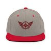 Maroon Embroidered Logo Snapback | Premium