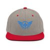 classic-snapback-heather-grey-red-front-68ba564c0ec68.jpg Aqua Embroidered Logo Snapback | Premium