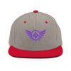 Purple Embroidered Logo Snapback | Premium