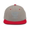 Grey Embroidered Brand Logo Snapback | Premium