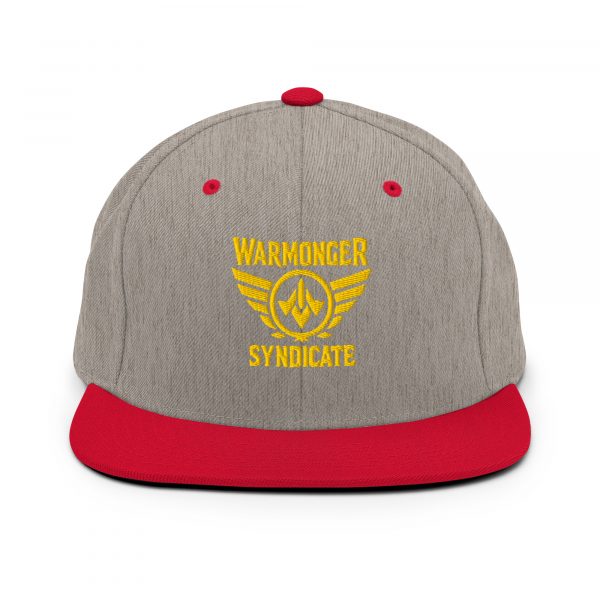 classic-snapback-heather-grey-red-front-68ba596fdcc41.jpg Gold Embroidered Brand Logo Snapback | Premium