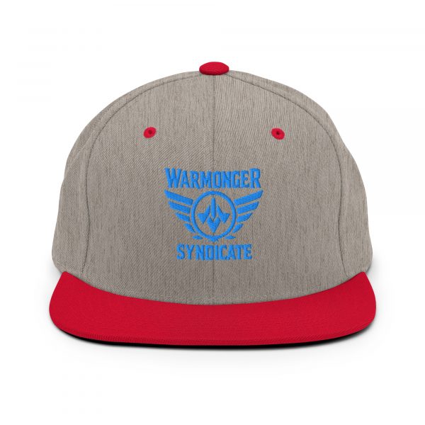 classic-snapback-heather-grey-red-front-68ba5af5bdca7.jpg Aqua Embroidered Brand Logo Snapback | Premium