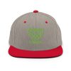 Kiwi Green Embroidered Brand Logo Snapback | Premium