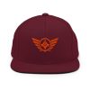 Orange Embroidered Logo Snapback | Premium
