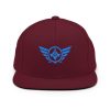 classic-snapback-maroon-front-68ba564c01ddf.jpg Aqua Embroidered Logo Snapback | Premium