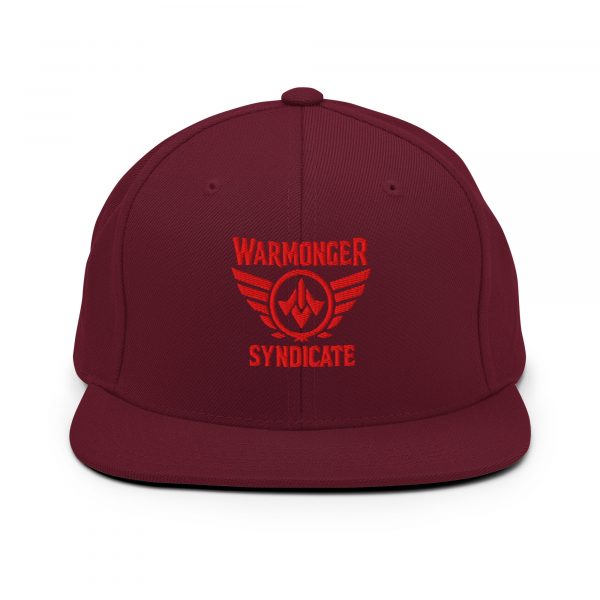 Red Embroidered Brand Logo Snapback | Premium