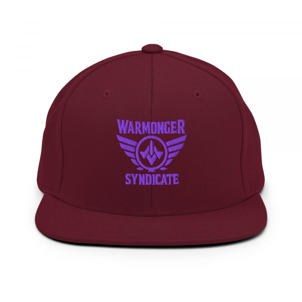 Purple Embroidered Brand Logo Snapback | Premium