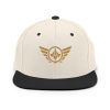 Old Gold Embroidered Logo Snapback | Premium