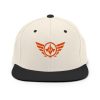 Orange Embroidered Logo Snapback | Premium