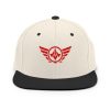 classic-snapback-natural-black-front-68ba554b32be2.jpg Red Embroidered Logo Snapback | Premium