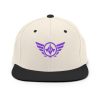 Purple Embroidered Logo Snapback | Premium