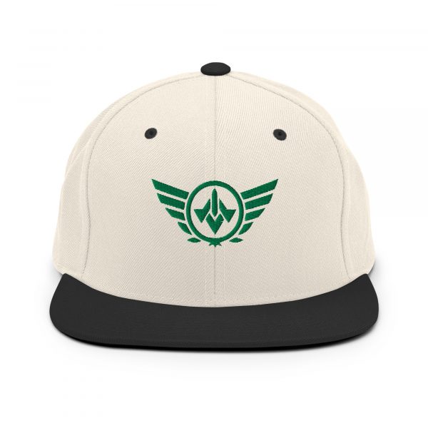 Kelly Green Embroidered Logo Snapback | Premium