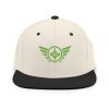 Kiwi Green Embroidered Logo Snapback | Premium