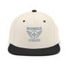 Grey Embroidered Brand Logo Snapback | Premium