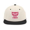 Flamingo Embroidered Brand Logo Snapback | Premium