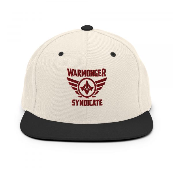 Maroon Embroidered Brand Logo Snapback | Premium