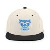 classic-snapback-natural-black-front-68ba5af5c0cfe.jpg Aqua Embroidered Brand Logo Snapback | Premium