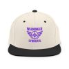 Purple Embroidered Brand Logo Snapback | Premium