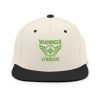 Kiwi Green Embroidered Brand Logo Snapback | Premium