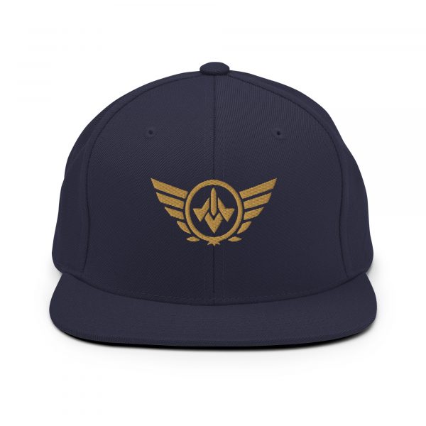 Old Gold Embroidered Logo Snapback | Premium