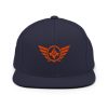 Orange Embroidered Logo Snapback | Premium