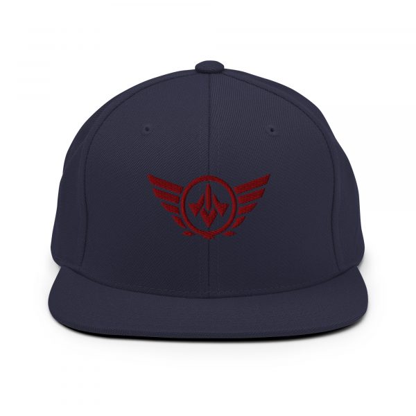 Maroon Embroidered Logo Snapback | Premium