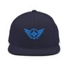 classic-snapback-navy-front-68ba564c0356c.jpg Aqua Embroidered Logo Snapback | Premium