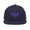 Purple Embroidered Logo Snapback | Premium